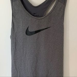Nike Grey Athletic Tank Top